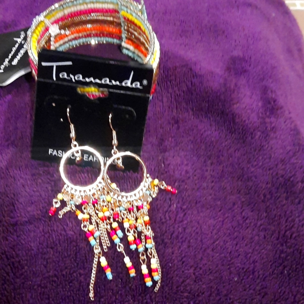 Multi-colored Bracelet&Earrings - Picture 7 of 7